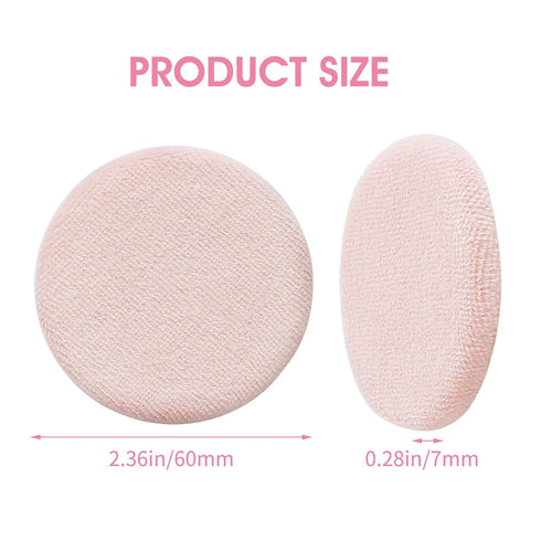 24Pcs Powder Puff Cotton Round Makeup Puff Pads with Strap Face Powder Puffs for Loose and Foundation Cosmetics Sponge Powder Puffs...