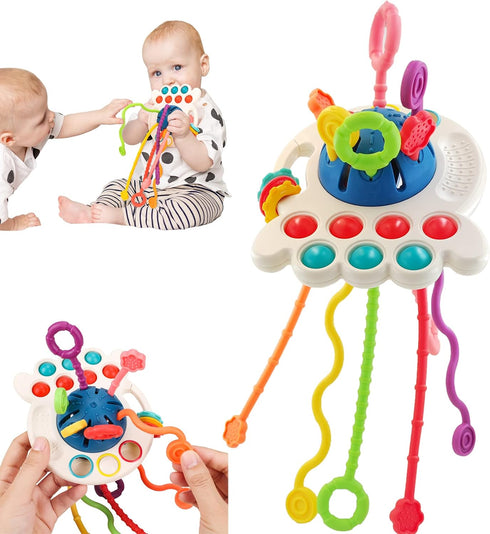 Baby Toys 6 to 12 Months,Montessori Toys for 1 Year Old Boy Girl Baby Sensory Toys for Babies 12-18 Months Pull String Toys for Birthday Gifts Inf...