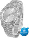 Halukakah Diamonds Gold Watch Iced Out,Men's 18K Real Gold/Platinum White Gold Plated 42MM Width Round Dial Quartz Wristband 9.5" with Cuban Link ...