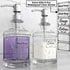 GLADPURE Soap Dispenser - 2 Pack, 18 Oz Antique Design Thick Glass Hand Soap Dispensers; with 304 Rust Proof Stainless Steel Pump, 6Pcs Clear Stic...
