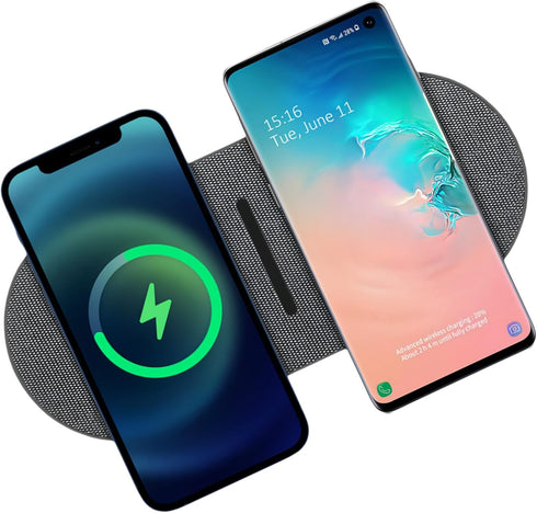 Dual 20W Wireless Charger for Multiple Devices, 40W Fast Wireless Charging Pad/Mat for Apple iPhone, AirPods, for Samsung Galaxy, Google Pixel......