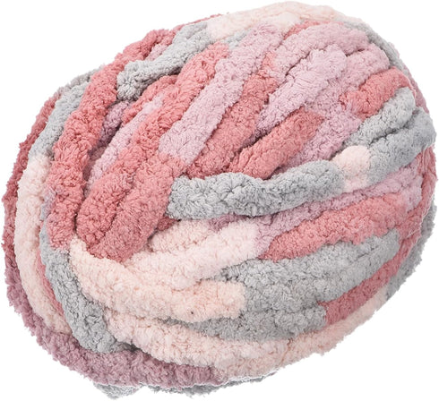 uxcell Chunky Yarn, 1Pcs 27m x 2cm - Polyester Blanket Yarn, Hand-Knitted DIY Thick Chenille Yarn for Crocheting Blankets Bags Scarf Hats (Mixed P...