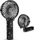 Mudder Crystal Bling Rhinestone Mini Handheld Fan Portable Usb Rechargeable Fan Battery Operated Small Folding Personal Fan for Girls Women Outdoo...