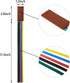 Outus 9 Pieces Bible Ribbon Bookmark Multi Ribbon Page Markers Artificial Leather Bookmark with Ribbons for Books (Colorful Ribbon)...