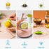Dreamfarm Savel Flexible, Food Safe, & Adjustable Fruit & Vegetable Saver & Storage Cover - Clear/Green...