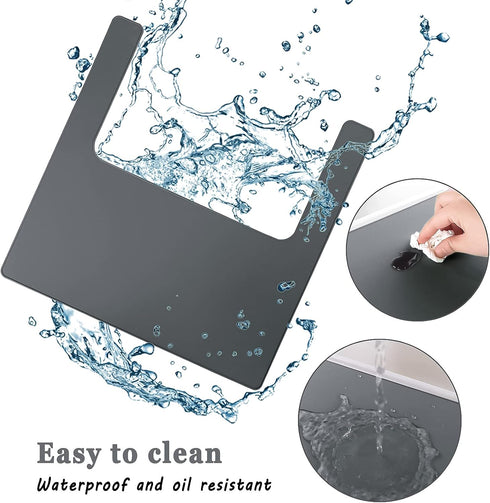 High Chair Placemat, Durable High Chair Placemat Silicone, Clean and Hygienic, Suitable for IKEA Antilop Highchai, for Toddlers and Babies (Gray)...