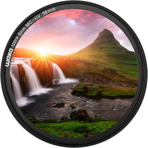 waka 58mm MC UV Filter - Ultra Slim 16 Layers Multi Coated Ultraviolet Protection Lens Filter for Canon Nikon Sony DSLR Camera Lens...