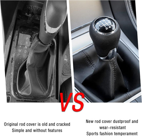 Dustproof Car Shift Knob Cover, Protects Gear Shift Knob & Decorate Car Interior,Universal Gear Shift Cover for Most Manual Transmission Car Truck...