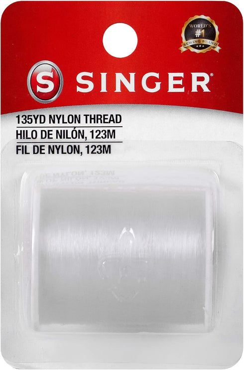 Singer Clear Invisible Nylon Sewing Thread, 135-Yard...