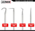 ARES 70256 - Precision Hook and Pick Set - 4-Piece Set Includes Precision 90 Degree, Hook, Combination and Straight Hooks and Picks - Chrome Vanad...