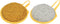 Round Scrubber Sponge (12 x 2cm/4.7" x 0.8") 2pcs, Cleaning Sponge Non Scratch Round Scouring Pad Cleaner - for Cleaning, Dish, Pans, Pots, Yellow...