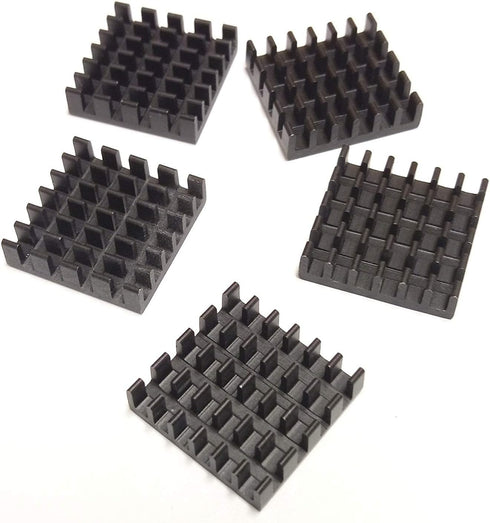 Easycargo 10pcs 19mm Heatsink Kit + pre Applied 3M 8810 Thermal Conductive Adhesive Tape, Cooler heatsink for Cooling GPU Raspberry Pi 4 PS5 SSD M...