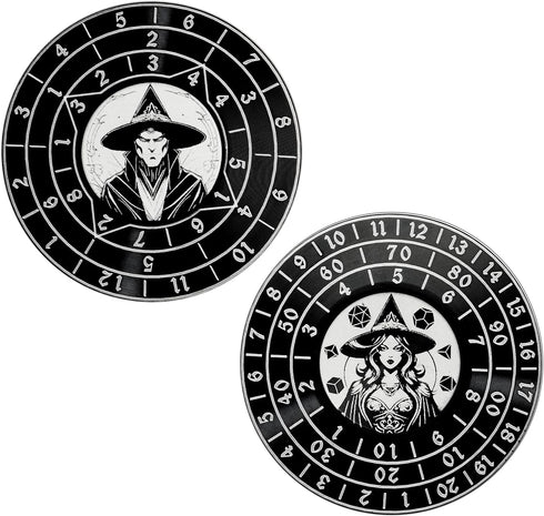 Fidget Spinner Dice 7-in-1 Metal DND Dice Set Built-in D4, D6, D8, D10, D%, D12 and D20 Unique Dice Spinner Wizard Metal D&D Dice for Dungeons and...