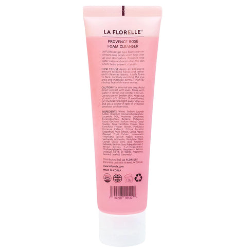 Rose Hydrating Facial Cleanser – Gentle Foaming Face Wash Gel for Dry, Sensitive, & Oily Skin Made with Real Rose Petals & Korean Skincare Technol...