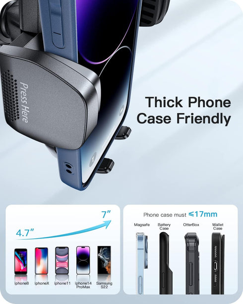 APPS2Car Car Phone Holder Mount Gooseneck Dashboard Windshield Suction Cup Phone Mount Anti-Shake Stabilizer Phone Car Cradle Compatible with All ...