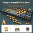 120 Key PBT Pudding Keycap Set ASA Profile with Transluscent PC Layer Dye-Sub Aboriginal Theme for 61/68/84/87/100/104Key TKL Cherry MX Gateron Ka...