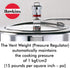 Hawkins Whistle Vent Weight for Stainless Steel and Bigboy Pressure Cooker, 1.5 Liter to 22 Litre...