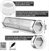 Hexagon Pellet Smoker Tube,12 inch Stainless Steel BBQ Wood Pellet Tube Smoker for Cold/Hot Smoking,5 Hours of Billowing Smoke-for Any Grill or Sm...