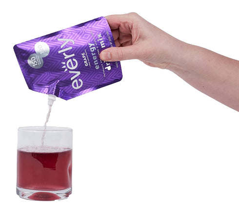 Everly Grape Energy - Natural Energy Drink Mix Powder, Sugar Free, Natural Sweeteners, Organic Caffeine, Keto Diet, Water Flavoring & Enhancer - P...