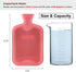 HomeTop Premium Classic Rubber Hot Water Bottle (Red)...