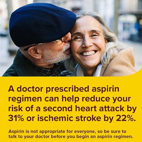 Bayer Aspirin Regimen , 81mg Enteric Coated Tablets, Pain Reliever/Fever Reducer, 120 Count...