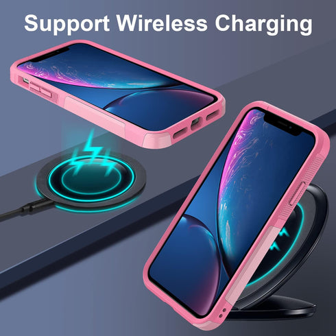 CaseTown Case for iphone XR, Rainbow Unicorn Design Dual Layer Heavy Duty Shockproof Defender Bumper Back Case Silicone Protective Armor Women Gir...