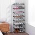 Stackable Small Shoe Rack, Entryway, Hallway and Closet Space Saving Storage and Organization (3-Tier, Black)...