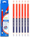 Precision Marking Pencils for Detailed Work (Wooden Pole Red and Blue Dual Color)...