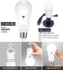 Emotionlite Rechargeable Emergency Light Bulb,1800mAh Battery Backup for Home Power Failure,Outage Emergency Reading Lighting Camping Hurricane,3 ...