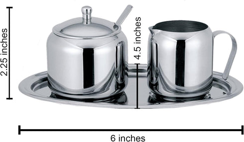 Cuisinox Stainless Steel Cream and Sugar Set, 5-Piece...