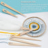 Wood Weaving Tools Set, with Crochet Needle and Comb Wooden Shuttles Stick for Inkle Loom Knitted DIY Craft Supplies...