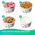 30 Pieces Disposable Dog Bowls Small Pet Feeding Bowls with Printed Pattern Dog Dishes for Small Dogs Pet Paper Food Bowls Travel Bowls for Feedin...