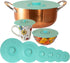 Silicone Lids Extra Large Teal Set of 6 Sturdy Suction Seal Covers. Universal fit for Pots, Fry Pans, Cups, and Bowls 5" to 12". Natural grip hand...