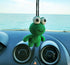 Handmade Frog Crochet Car Rear View Mirror Holder, Hanging Accessories Ornaments Cute Rearview Mirror Charm Decor, A Gift for Frog Lovers Car Hang...