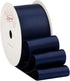 Navy Satin Ribbon 1 1/2 Inch wide x 10 Yds - Ideal for Crafts, Gift Wrapping, Flower Bouquet, and Weddings...