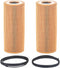 2 Pcs Engine Oil Filter Compatible With Audi Porsche VW Vehicle 2005-2018 A4 A5 A6 A7 A8 Quattro Q5 Q7 S4 S5 SQ5, 2011-2017 Cayenne Panamera, Toua...