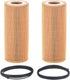 2 Pcs Engine Oil Filter Compatible With Audi Porsche VW Vehicle 2005-2018 A4 A5 A6 A7 A8 Quattro Q5 Q7 S4 S5 SQ5, 2011-2017 Cayenne Panamera, Toua...