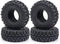 MOHERO 4PCS Soft Rubber Mud Terrain Tires for 1/18 TRX4M Bronco Defender 1/24 Axial SCX24 RC Crawler Car (A Style)...