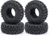 4PCS 1.0 Tires All Terrain Super Soft Sticky Tires for 1/18 TRX4M 1/24 SCX24 FCX24 AX24 Upgrade Parts (A)...