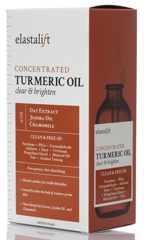 Elastalift Turmeric Oil Facial Skin Care Serum For Face. Antioxidant Moisturizer Skincare Serum Formula W/Rose Extract & Jojoba Oil For Dry Skin, ...
