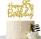 Gold Glitter Happy 85th Birthday Cake Topper - 85 Sign Cake Topper - Cheers to 85 Years Party Supplies - 85th Birthday Party Decoration...