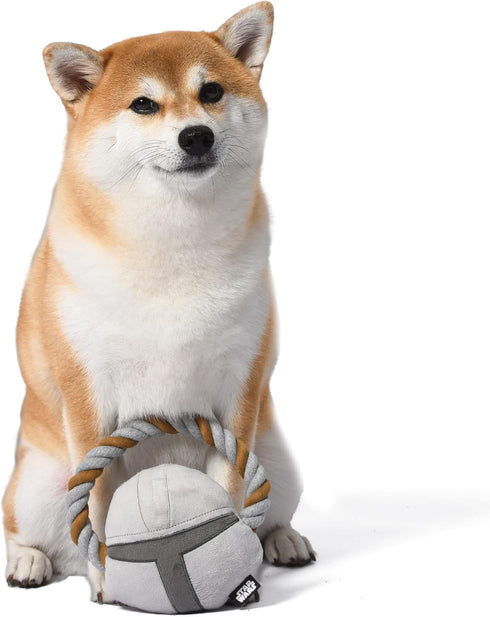 Star Wars for Pets The MANDALORIAN Rope Ring with Plush Head Dog Toy | The MANDALORIAN Chew Toy for Dogs | Dog Toys, Dog Tug Toys, Tug of War Dog ...