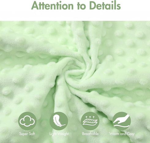 Baby Blankets for Unisex Boys Girls, Super Soft Green Leaf Blankets, Printed Bed Throws Newborn, for Toddler Baby Nursery Bed Blanket Stroller Cri...