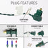 100LIGHTS BLUE Extra-Bright With End Connectors Christmas Decorative Lights 5.98m UL Certified Mini String Light Set Waterproof for Home Garden Ho...