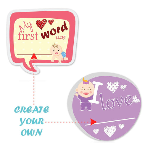 Baby Monthly Milestone Stickers for Girls by TurtleSurfers | Floral Designs with Holiday Themes Included! | All Months and First Year Including Bo...