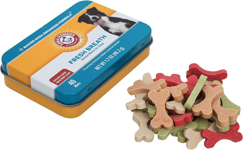 Arm & Hammer for Pets Dental Mints for Dogs, Fresh Breath | Get Fresh Doggie Breath Without Brushing, Way to Fresher Dog Breath | Chicken Flavor, ...