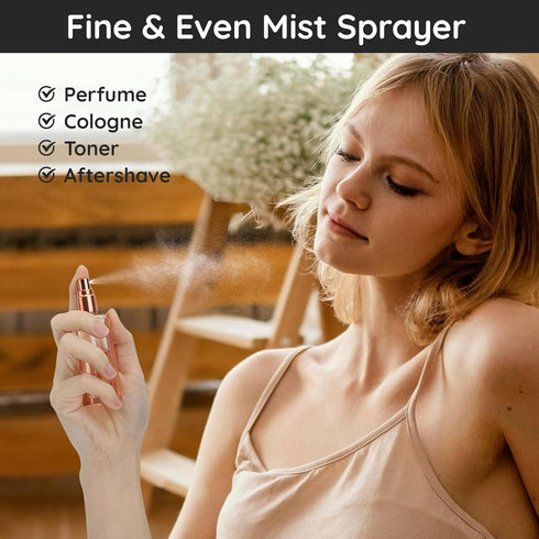 Segbeauty 5PCS Refillable Perfume Atomizer, 20ML Portable Travel Perfume Spray Bottle, Pocket Cologne Atomizer Cosmetic Fragrance Sample Container...