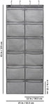 Extra Large Mesh Pockets Shoe Organizer Hanging Shoe Rack for Bedroom Shoe Storage Bathroom Shoe Holder (12 Large Pockets)...