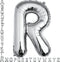 40 inch Silver Letter R Balloon, Big Size Alphabet Foil Mylar Helium Balloons for Birthday Party Celebration Wedding Anniversary Baby Shower Decor...