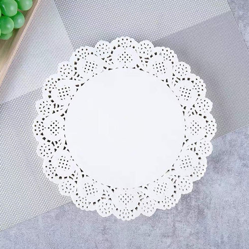 Paper Doilies, 100 Pieces 6.5" Lace Doilies Paper Round Decorative Paper Placemats?Bulk for Cake, Desert, Wedding, Tableware Decoration...